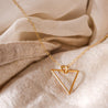 Rael Cohen Simple Triangle Zodiac Inspired Water Sign Necklace in Gold