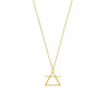 Rael Cohen Air Sign Inspired Simple Triangle Necklace In Gold