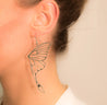 Rael Cohen Luna Moth Earrings In Silver