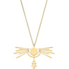 Rael Cohen Egyptian Inspired RA Symbol Necklace in Gold