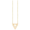 Rael Cohen Dual Triangle Shape Necklace In Gold 