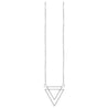 Rael Cohen Dual Triangle Shape Necklace In Silver