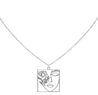 Rael Cohen Nature Inspired Rose Necklace In Silver