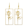 Rael Cohen Line Art Rose Earrings In Gold