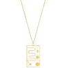 Rael Cohen Abstract Art Inspired Necklace in Gold