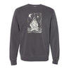 grey campfire unisex crewneck sweatshirt