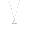 Rael Cohen Air Sign Inspired Simple Triangle Necklace In Silver