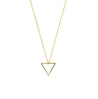 Rael Cohen Water Sign Inspired Simple Triangle Necklace In Gold