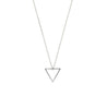 Rael Cohen Water Sign Inspired Simple Triangle Inspired Necklace In Silver