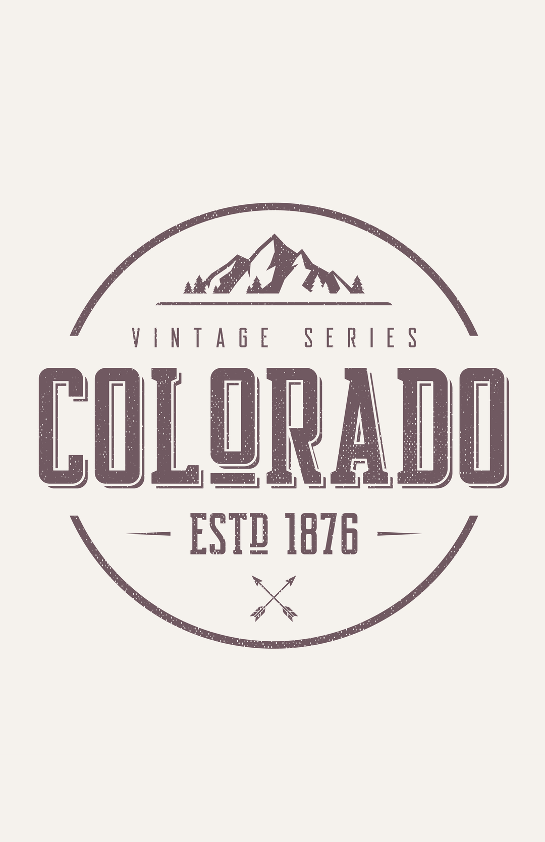 Colorado Vintage Series Crop Top Grey