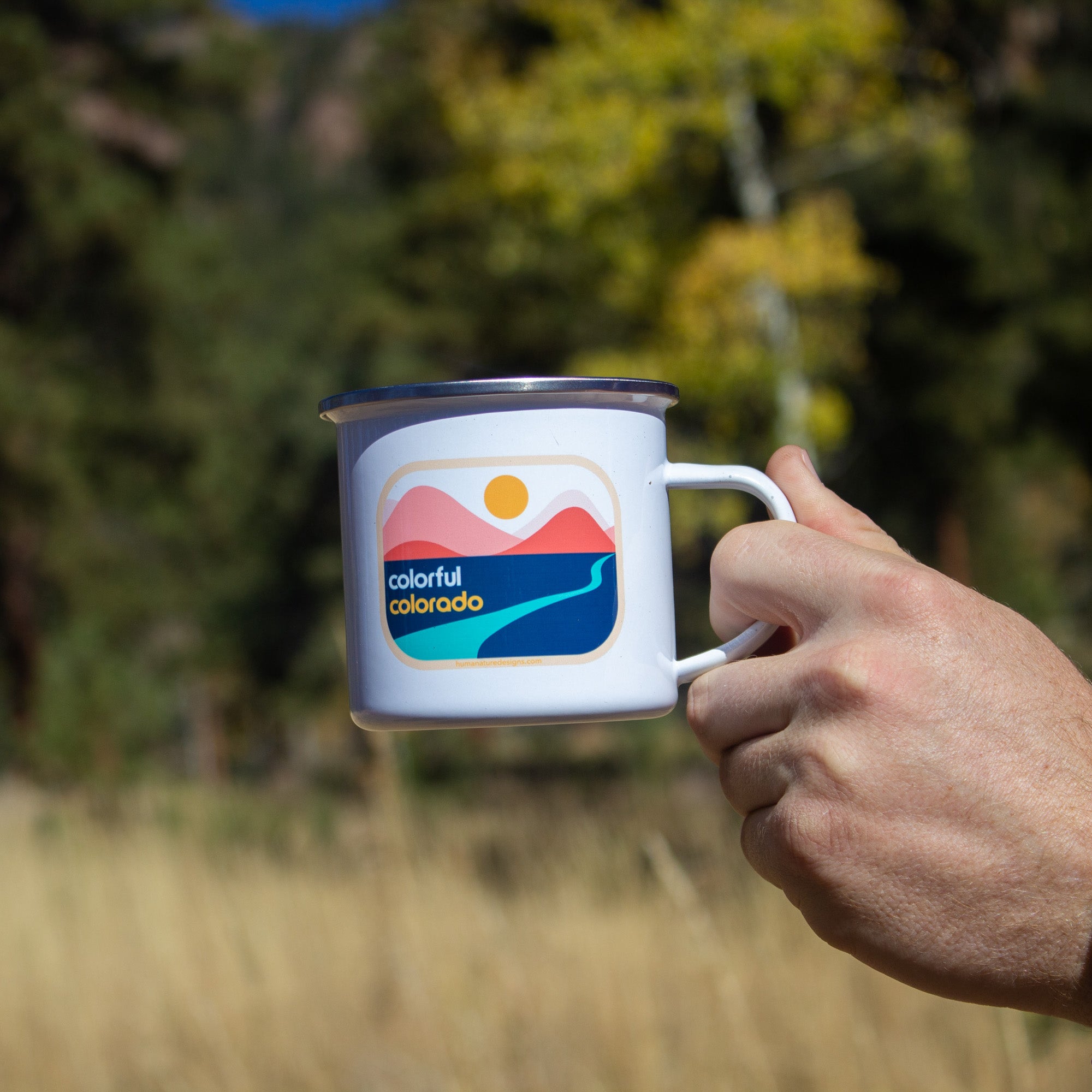 Colorful Colorado Camping Mug