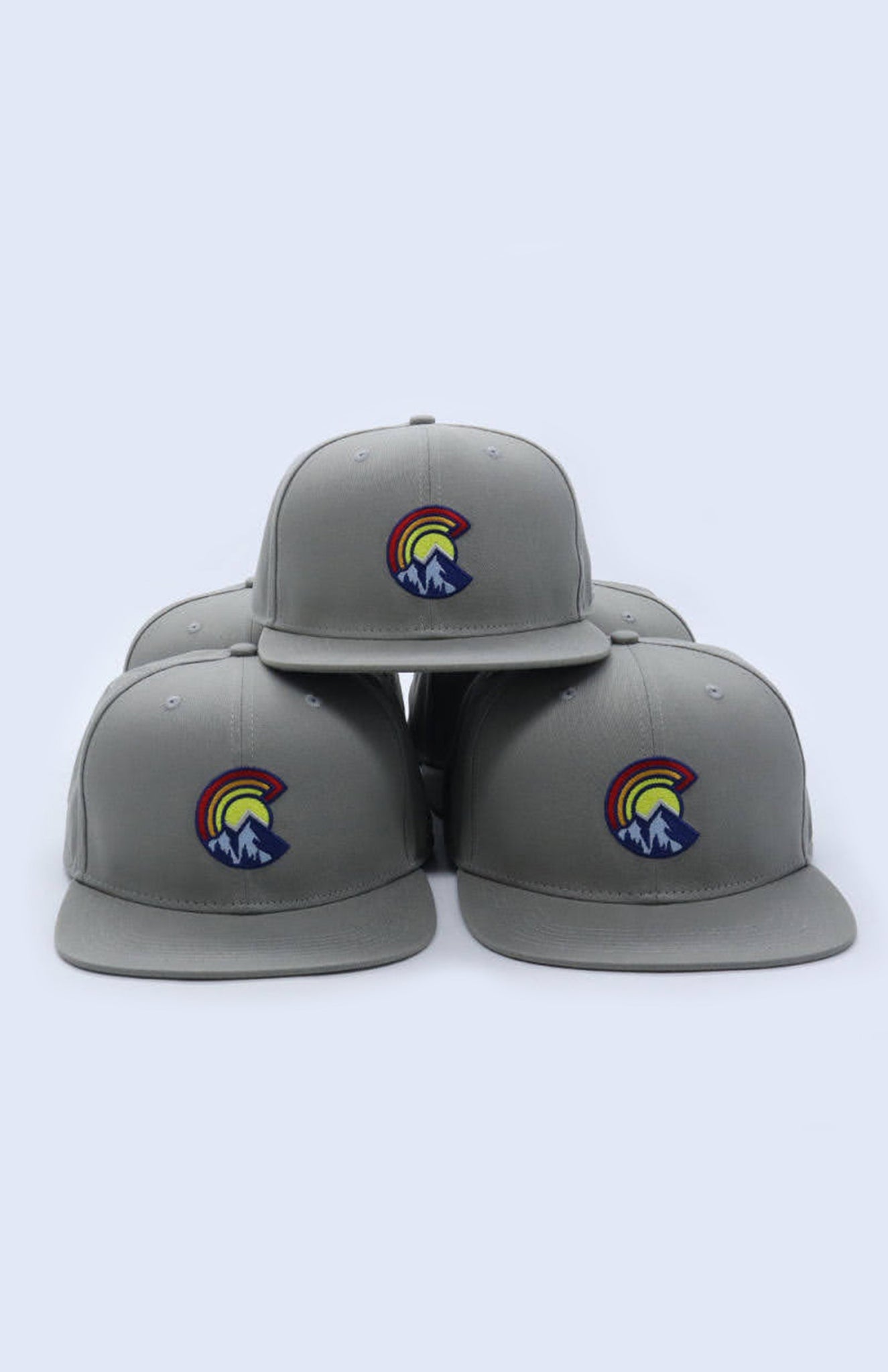 Colorful C Mountain Hat Light Grey Colorway