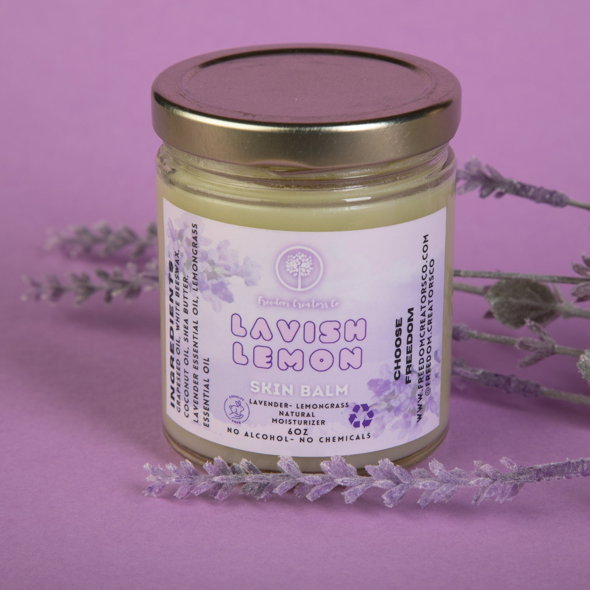 Lavish Lemon Skin Balm (Lavender Lemongrass)