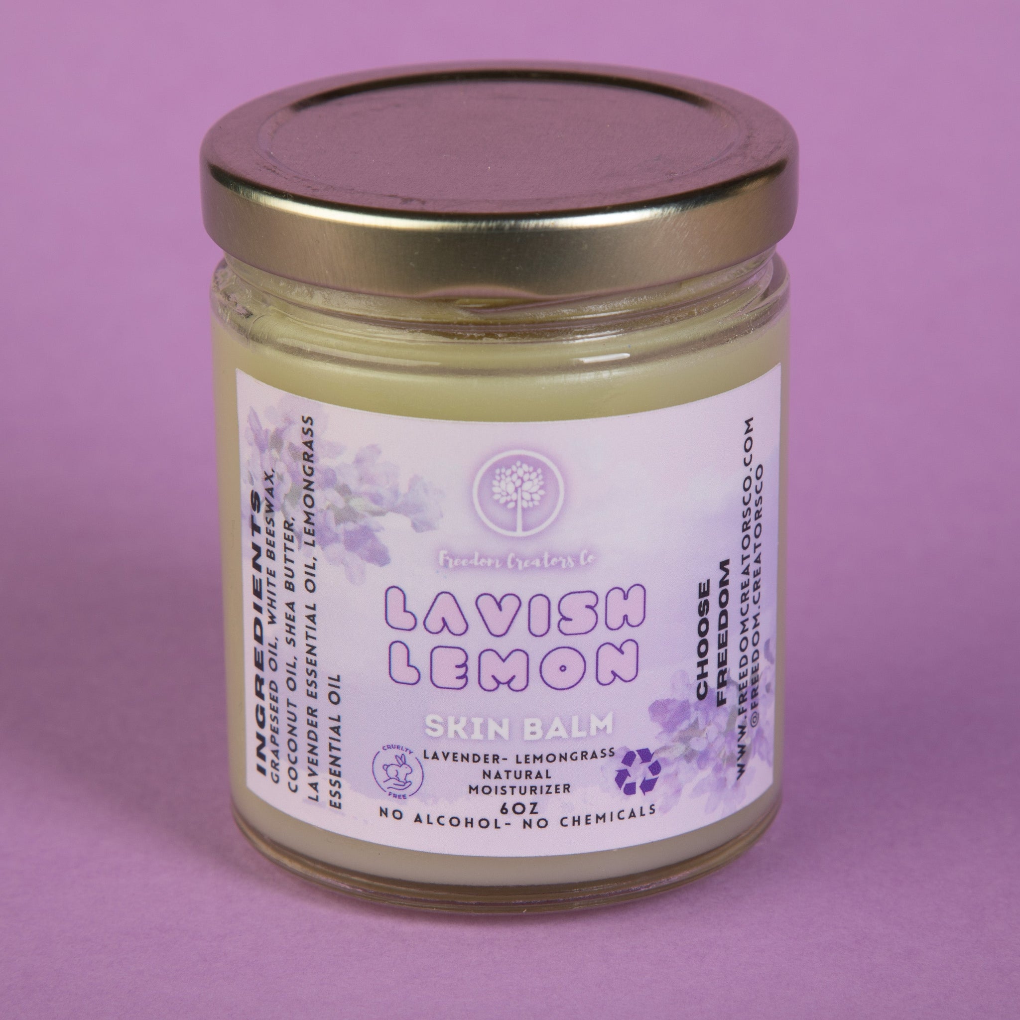 Lavish Lemon Skin Balm (Lavender Lemongrass)