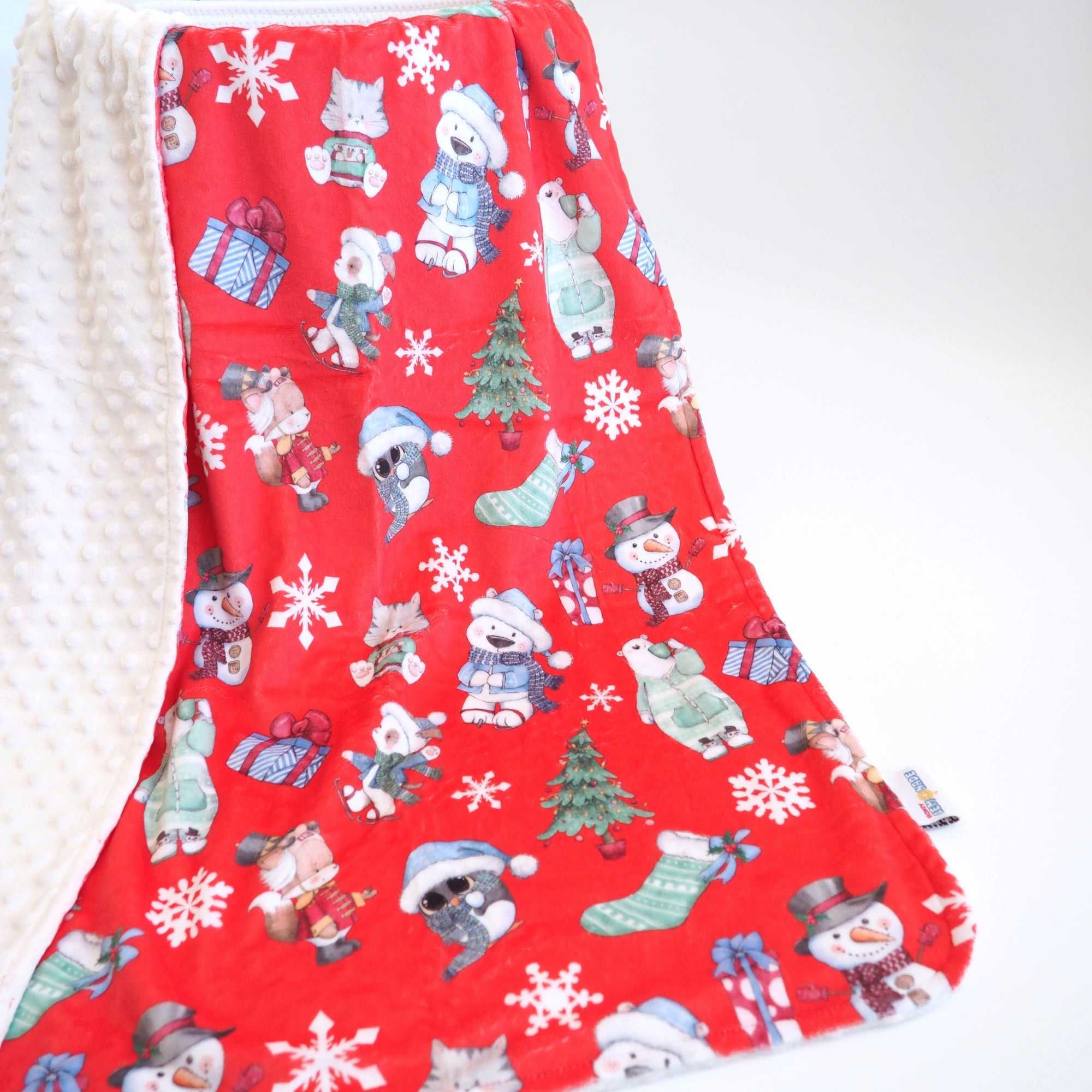 Baby & Toddler Minky Blanket - Cozy Christmas