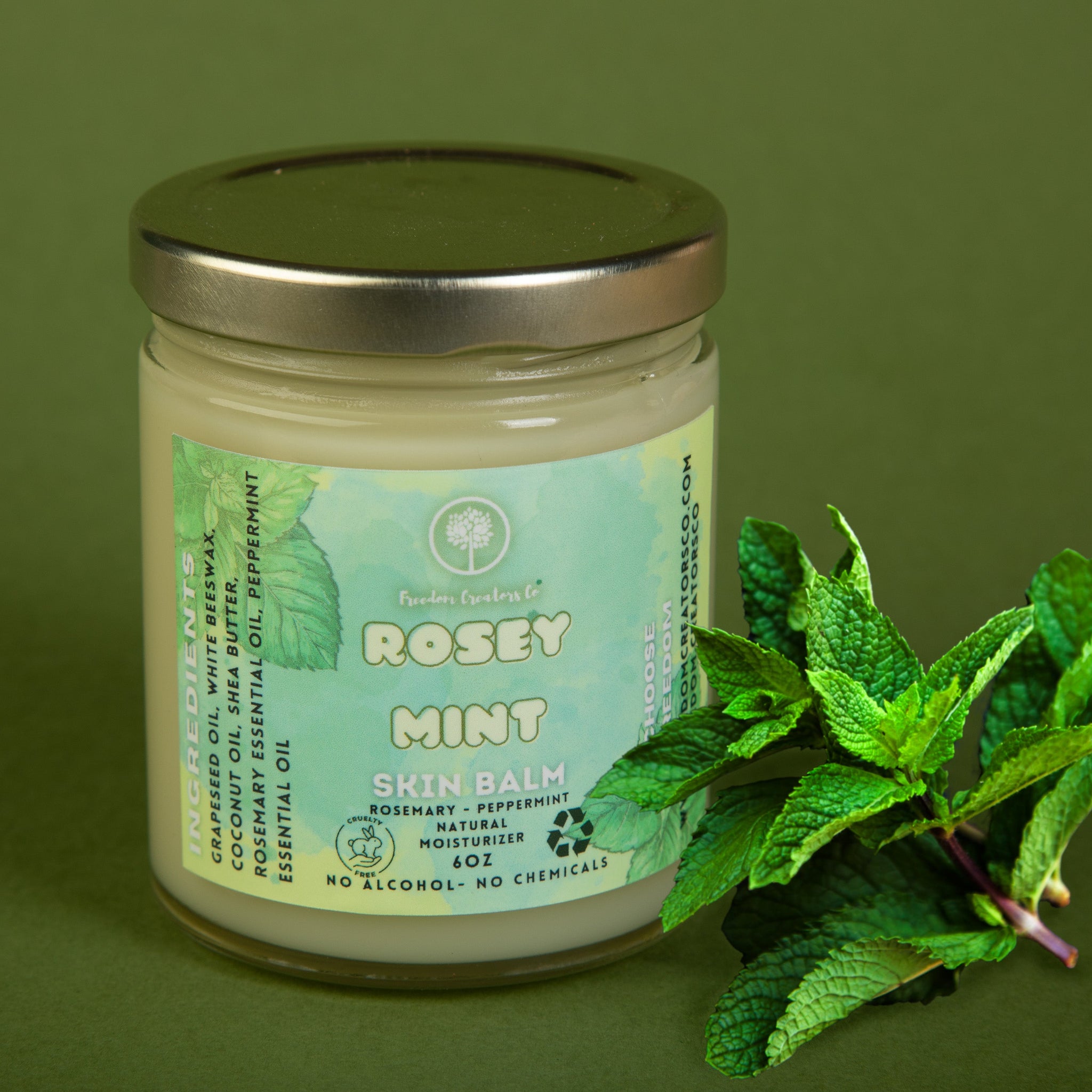 Rosey Mint Skin Balm (Rosemary & Peppermint)